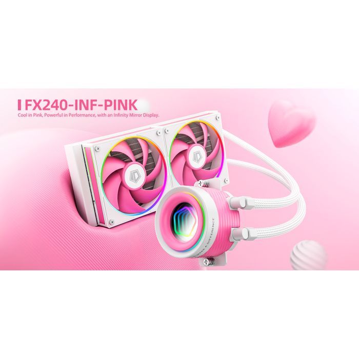 Система жидкостного охлаждения ID-Cooling FX240 INF Pink (FX240 INF PINK) изображение 10