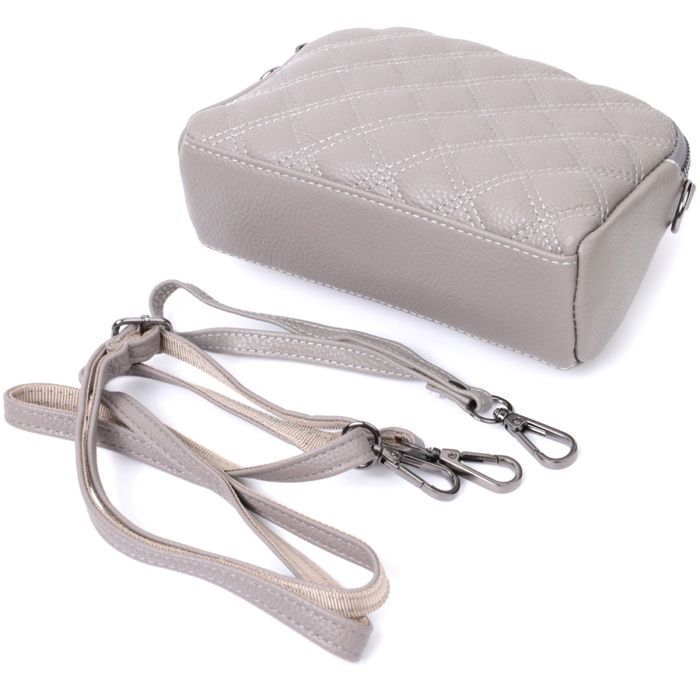 Сумка Vintage Из натуральной кожи Серая (22810) изображение 5