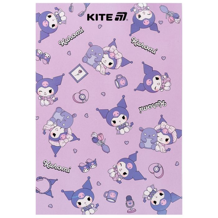 Блокнот Kite Kuromi A5, 50 листов, клетка (HK25-194-1)