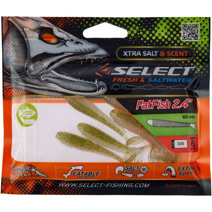 Силікон рибальський Select Fatfish 2.4" col.087 (6 шт/упак) (1870.29.32) зображення 2