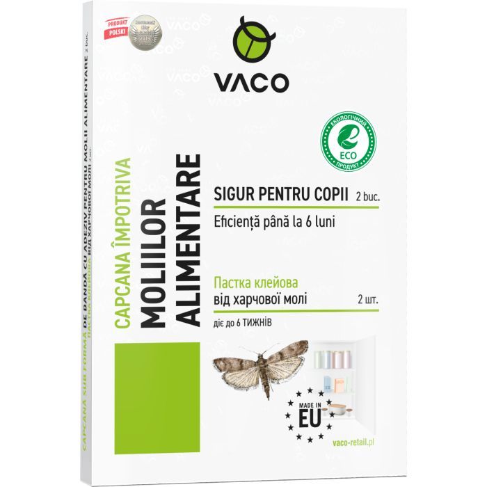 Липкая лента от насекомых Vaco Eco От пищевой моли 2 шт. (5901821952699)