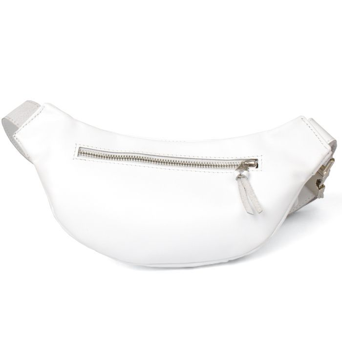 Сумка Grande Pelle Шкіряна на пояс Біла (11356) зображення 2