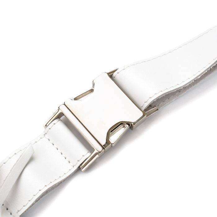 Сумка Grande Pelle Шкіряна на пояс Біла (11356) зображення 6