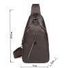 Сумка Vintage Мужская через плечо Коричневая (14952) изображение 3