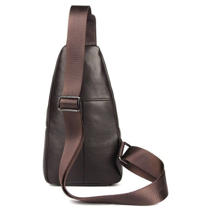 Сумка Vintage Мужская через плечо Коричневая (14952) изображение 6
