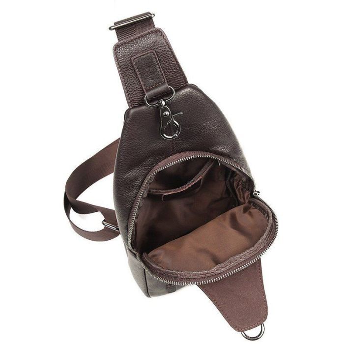 Сумка Vintage Мужская через плечо Коричневая (14952) изображение 7