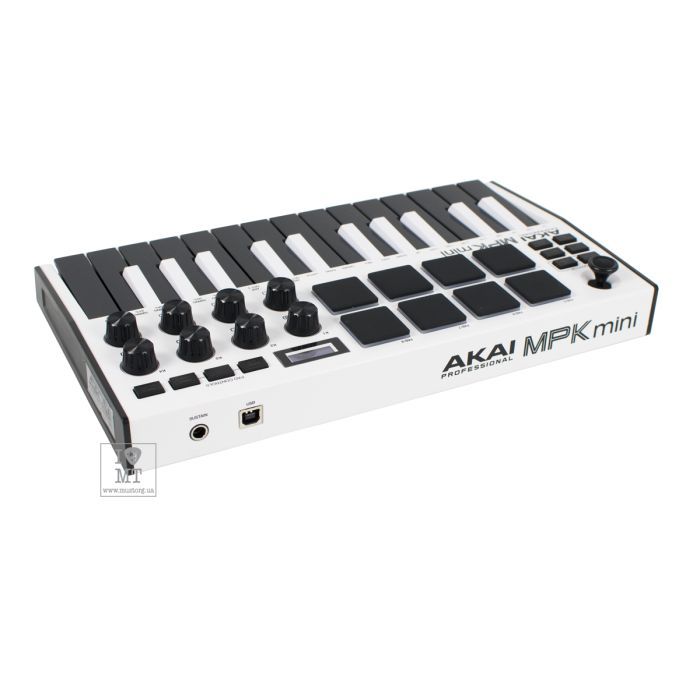 MIDI-клавіатура Akai MPK MINI MK3 White (230878) зображення 3