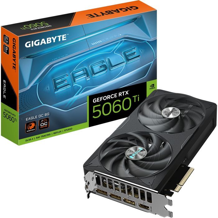 Відеокарта GIGABYTE GeForce RTX5060Ti 8Gb EAGLE OC (GV-N506TEAGLE OC-8GD) зображення 10