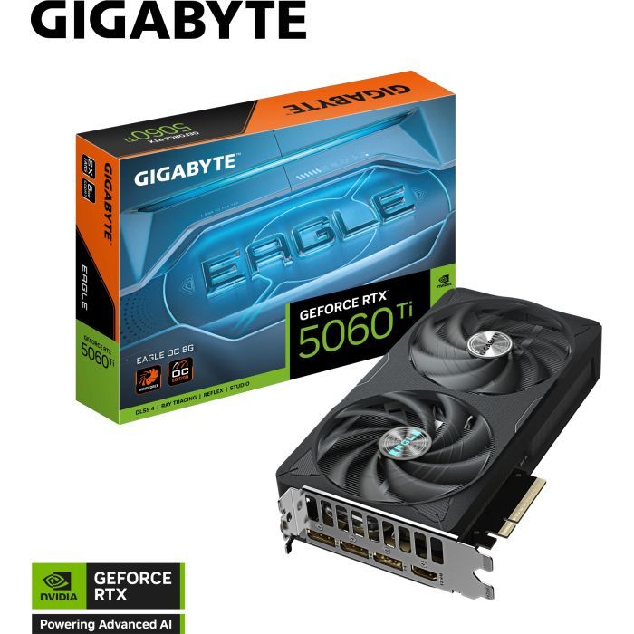 Відеокарта GIGABYTE GeForce RTX5060Ti 8Gb EAGLE OC (GV-N506TEAGLE OC-8GD) зображення 11