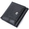 Гаманець ST Leather З натуральної лакованої шкіри Чорний (22688)
