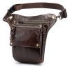 Сумка Vintage На пояс кожаная Коричневая (20013) изображение 4