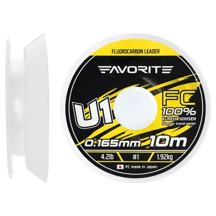 Флюорокарбон Favorite U1 FC 10m 3.5/0.31mm 14.1lb/6.38kg (1693.11.82)