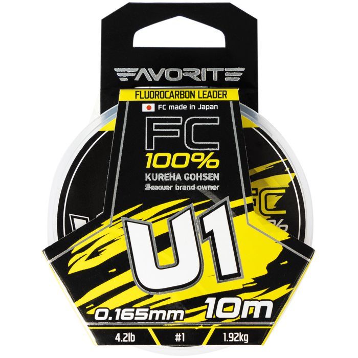 Флюорокарбон Favorite U1 FC 10m 3.5/0.31mm 14.1lb/6.38kg (1693.11.82) изображение 2