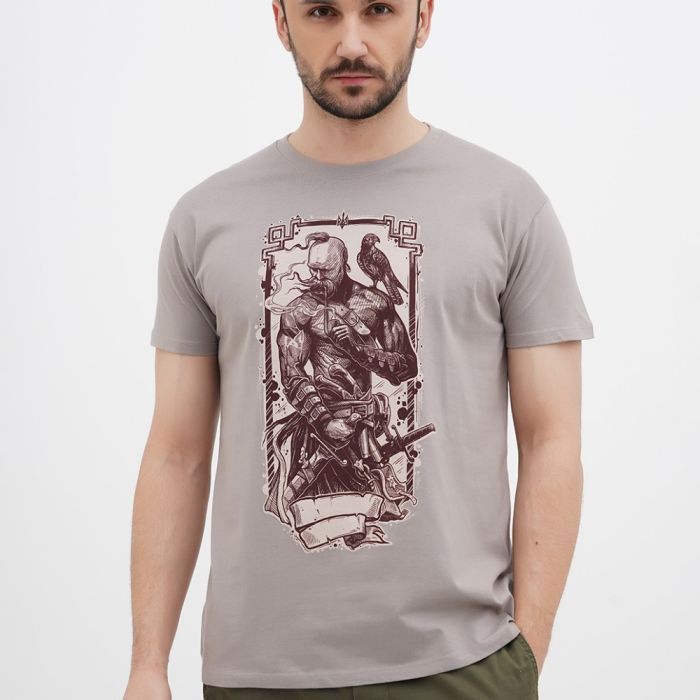Футболка Sol's Imperial Cossack with hawk світло-сірий L (11500380/396L)
