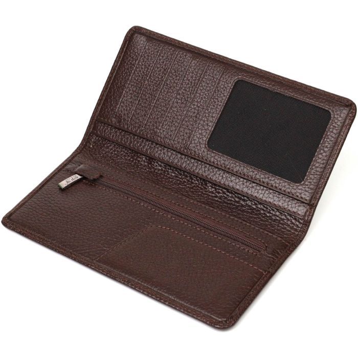 Кошелек Bond Accessories Из натуральной зернистой кожи Черный (21983) изображение 5
