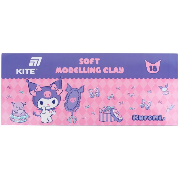 Пластилин Kite Kuromi восковий, 8 кольорів, 160 г (HK24-082)