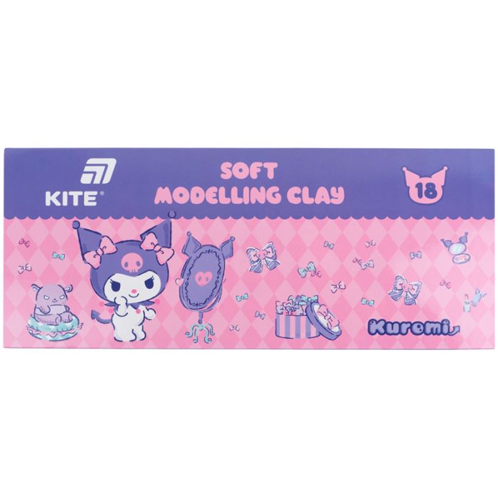 Пластилин Kite Kuromi восковий, 18 кольорів, 360 г (HK24-085)