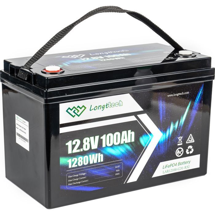 Батарея LiFePo4 Longttech 12.8V - 100Ah (LAR12100-G31-R32) изображение 4