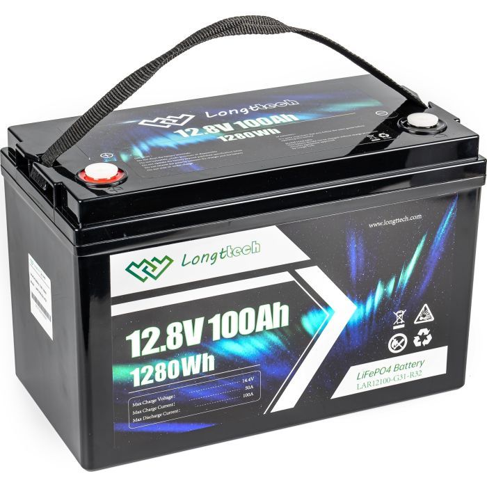 Батарея LiFePo4 Longttech 12.8V - 100Ah (LAR12100-G31-R32) изображение 5