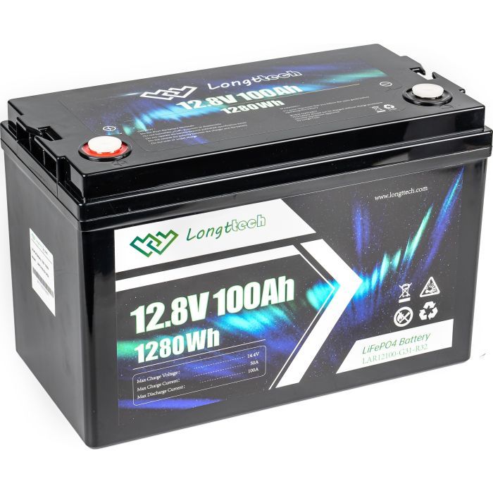 Батарея LiFePo4 Longttech 12.8V - 100Ah (LAR12100-G31-R32) изображение 8