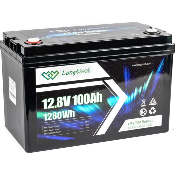 Батарея LiFePo4 Longttech 12.8V - 100Ah (LAR12100-G31-R32) изображение 9