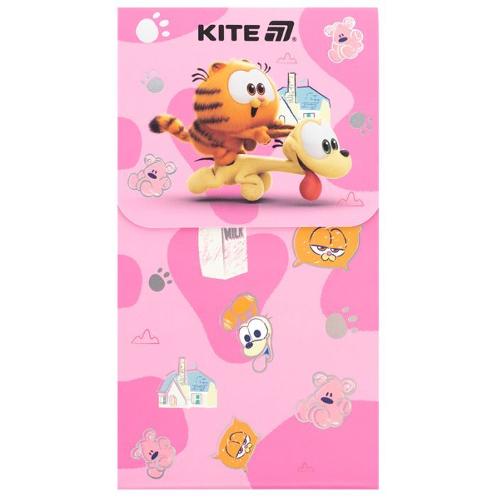 Блокнот Kite на магните Garfield 60 листов, клетка (GF24-092)