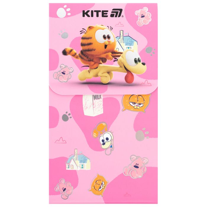 Блокнот Kite на магните Garfield 60 листов, клетка (GF24-092)