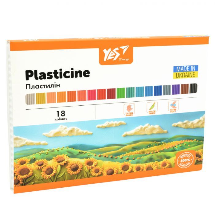 Пластилин Yes Orange Line 6 кольорів 120 г (540686)