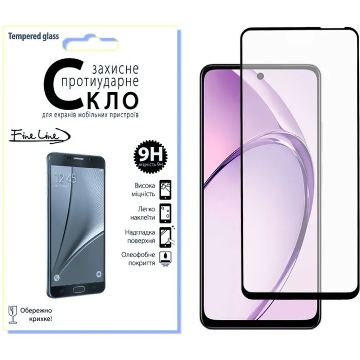 Стекло защитное Fine Line OPPO A3X/A3 Black (FL-TGFG-377)
