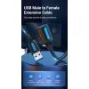 Дата кабель USB 2.0 AM/AF 2.0m black Vention (CBHBH) зображення 2