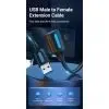 Дата кабель USB 2.0 AM/AF 2.0m black Vention (CBHBH) зображення 2