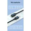 Дата кабель USB 2.0 AM/AF 2.0m black Vention (CBHBH) зображення 3