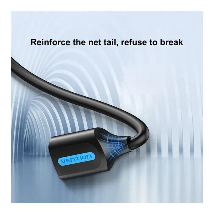 Дата кабель USB 2.0 AM/AF 2.0m black Vention (CBHBH) зображення 6