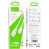 Дата кабель USB-C to USB-C 2.0m 100W TPE X93 white HOCO (6931474790729) изображение 7