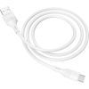 Дата кабель USB 2.0 AM to USB-C 1.0m 3A PVC BX43 white BOROFONE (6931474735607) изображение 2