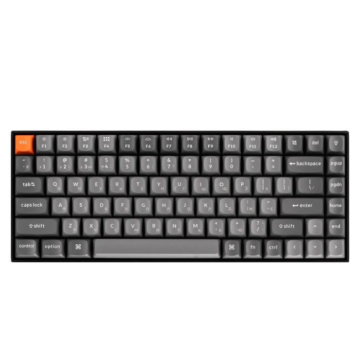Клавіатура Keychron K2 Max K Super Banana QMK Wireless/Bluetooth/USB-А UA Black (K2M-C4-UA)