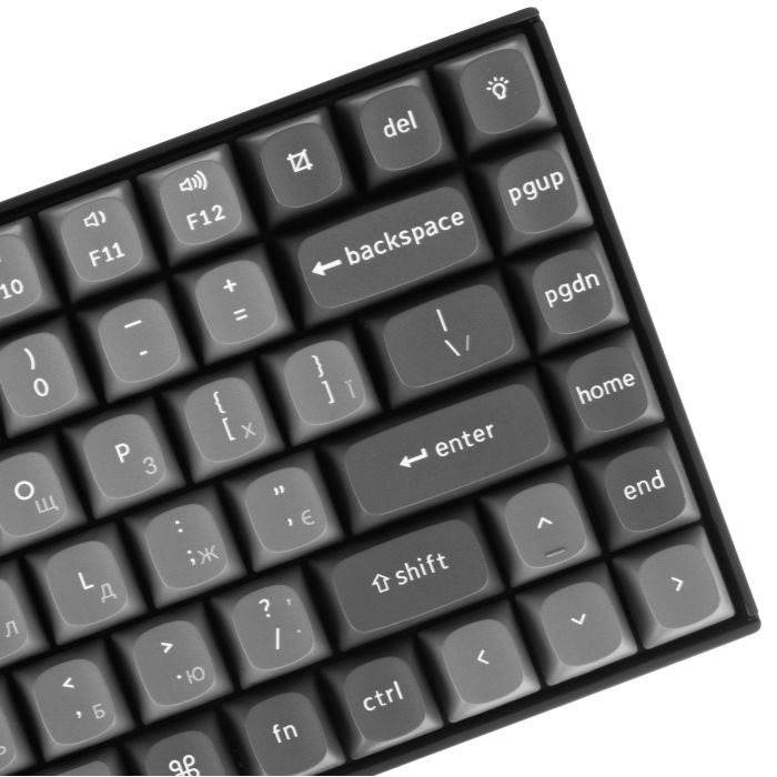 Клавіатура Keychron K2 Max K Super Banana QMK Wireless/Bluetooth/USB-А UA Black (K2M-C4-UA) зображення 6