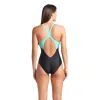 Купальник Arena Kikko V Swimsuit V Back Graphi 006650-508 чорний, зелений 38 (3468337490500) изображение 2