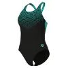 Купальник Arena Kikko V Swimsuit V Back Graphi 006650-508 чорний, зелений 38 (3468337490500) изображение 4