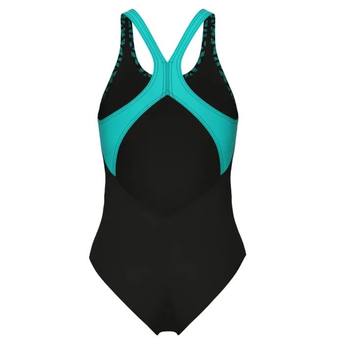 Купальник Arena Kikko V Swimsuit V Back Graphi 006650-508 чорний, зелений 40 (3468337490517) изображение 5