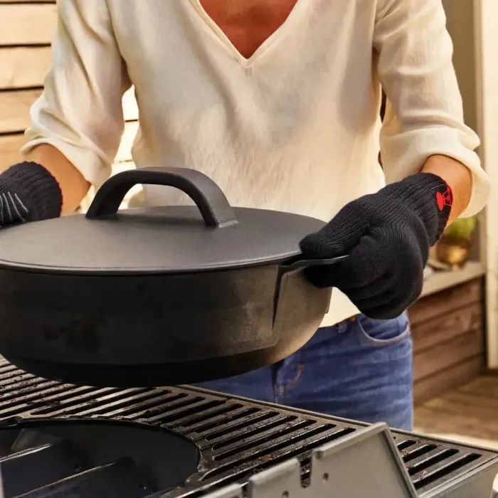 Аксессуар для барбекю Weber жаростійкі перчатки, L/XL (6670) изображение 4