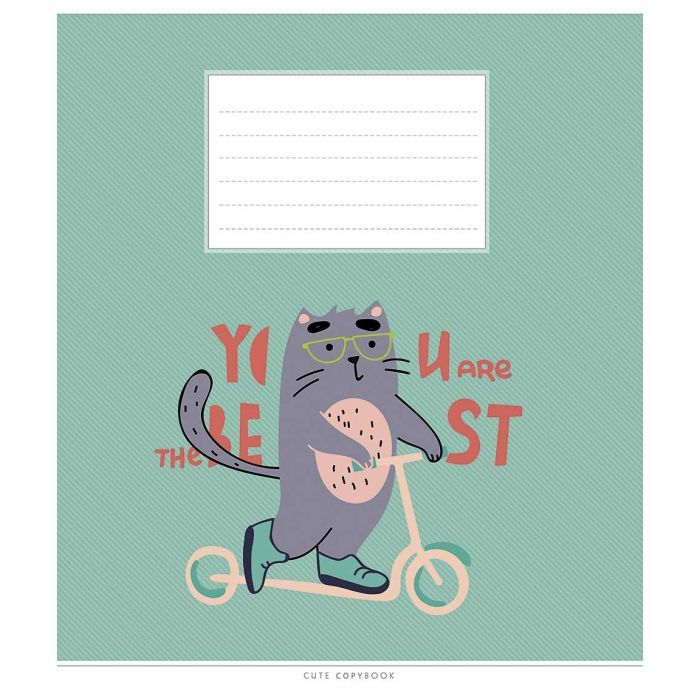 Тетрадь Школярик Cute copybook 12 листов линия (012-3212L)