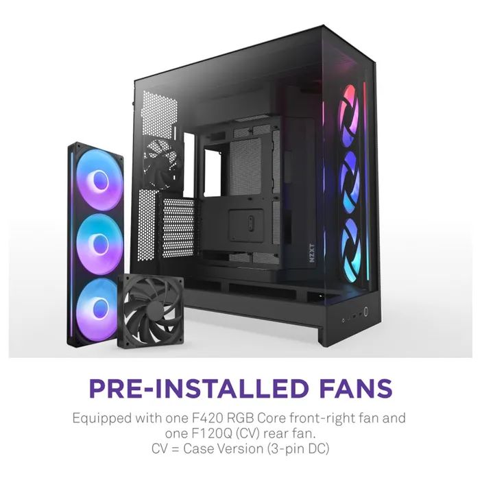 Корпус NZXT H9 Flow RGB Dual-Chamber All Black (CM-H92FB-R1) зображення 3