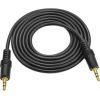 Кабель мультимедийный 3.5mm M to 3.5mm M 1.5m black Voltronic (YT-AUXGJ(M)/(M)-1.5-B)