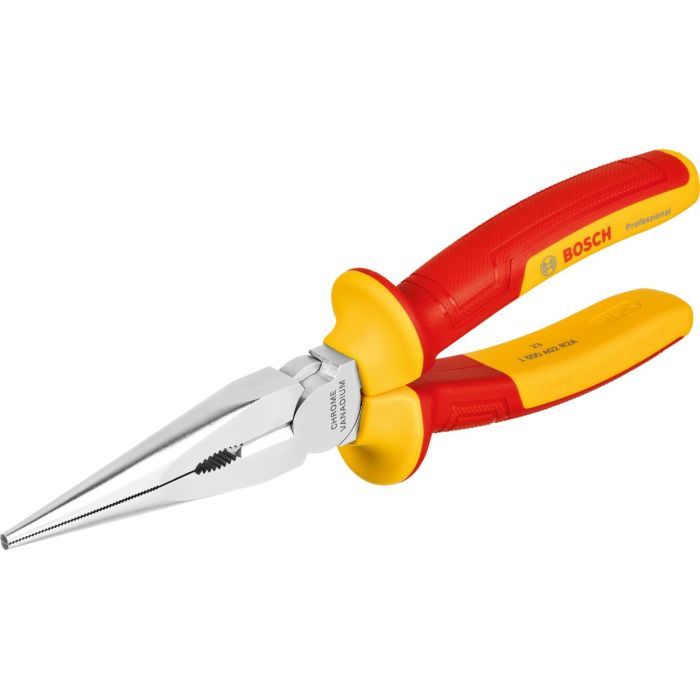 Плоскогубцы Bosch Professional, с длинным носом прямые, 200 мм, VDE (1.600.A02.NE3)