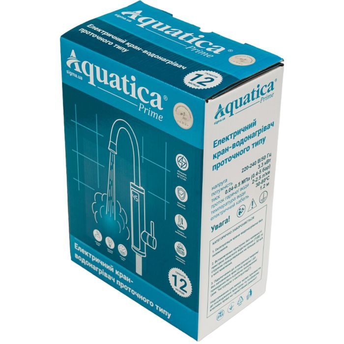 Проточный водонагреватель AQUATICA s96 3.3кВт для кухн (9796133) изображение 12