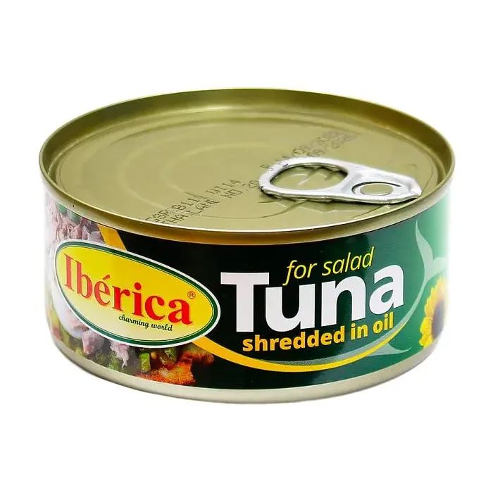 Рыбные консервы Iberica Тунец салатный в подсолнечном масле 150 г (8436024298963)