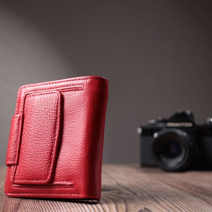 Гаманець ST Leather З натуральної шкіри Червоний (22726) зображення 10