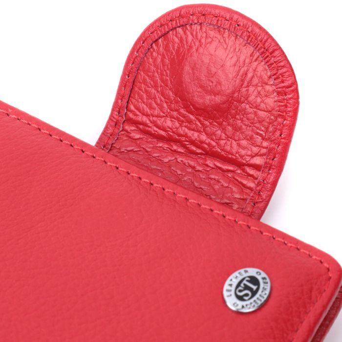 Гаманець ST Leather З натуральної шкіри Червоний (22726) зображення 6