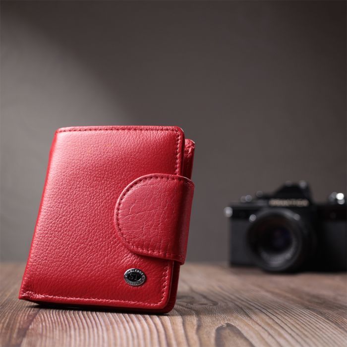 Гаманець ST Leather З натуральної шкіри Червоний (22726) зображення 9